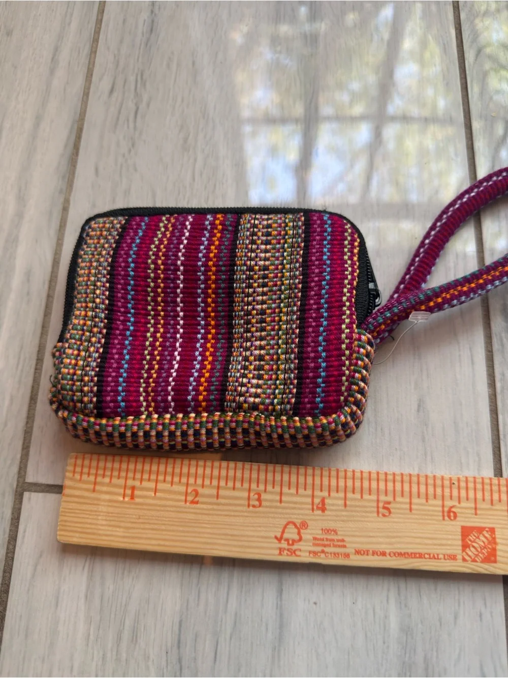 Embroidered Floral Wristlet Wallet - Multicolor Guatemala 🇬🇹